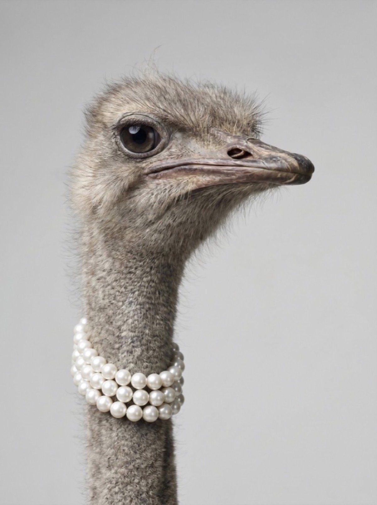 Editorial jewelry styling on high-fashion model